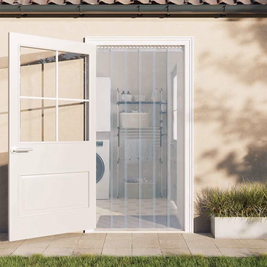 Rotolo per tenda a strisce trasparente vidaXL in poliestere termoisolante, L: 30 cm, Lunghezza: 25 m