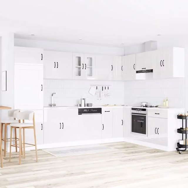 Mobile da cucina Kalmar Bianco Lucido 80 x 46 x 81,5 cm 3315003