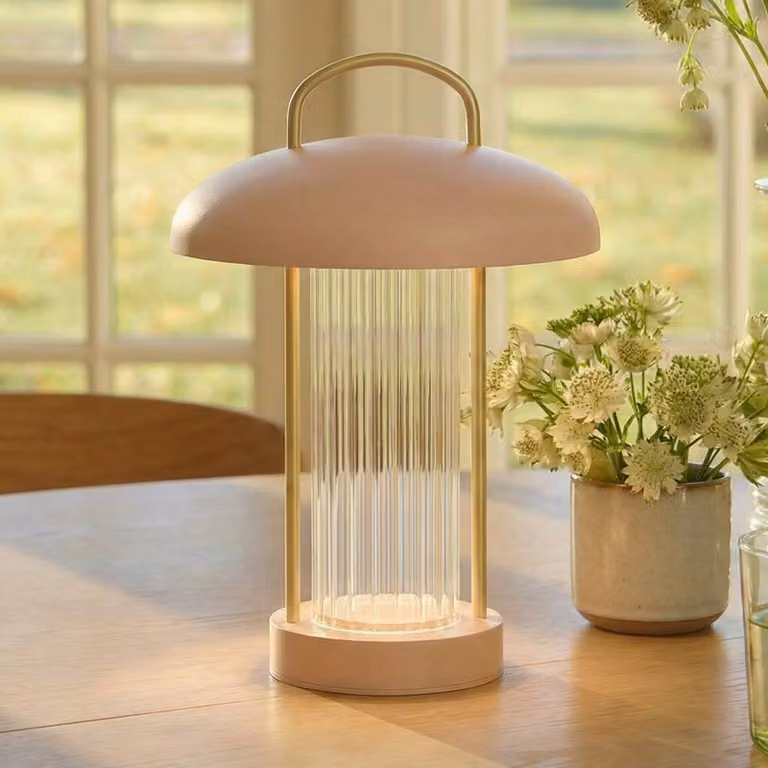 Nordlux Lampada da tavolo a LED Mirano, dimmerabile, Violetto / Fucsia / Rosa, Soggiorno / Sala da pranzo, Metallo, Scandinavo, Lampada da tavolo LED