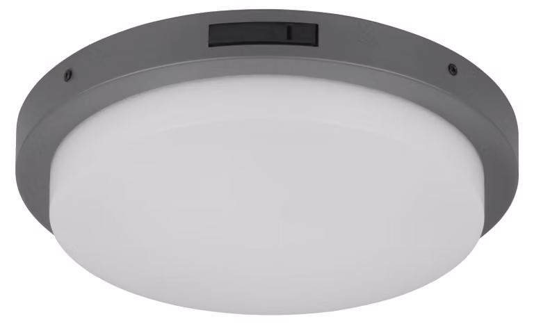 Lampada da esterno a LED con sensore, 14W, 1450 lumen, colore antracite, dimensioni 30x30 cm