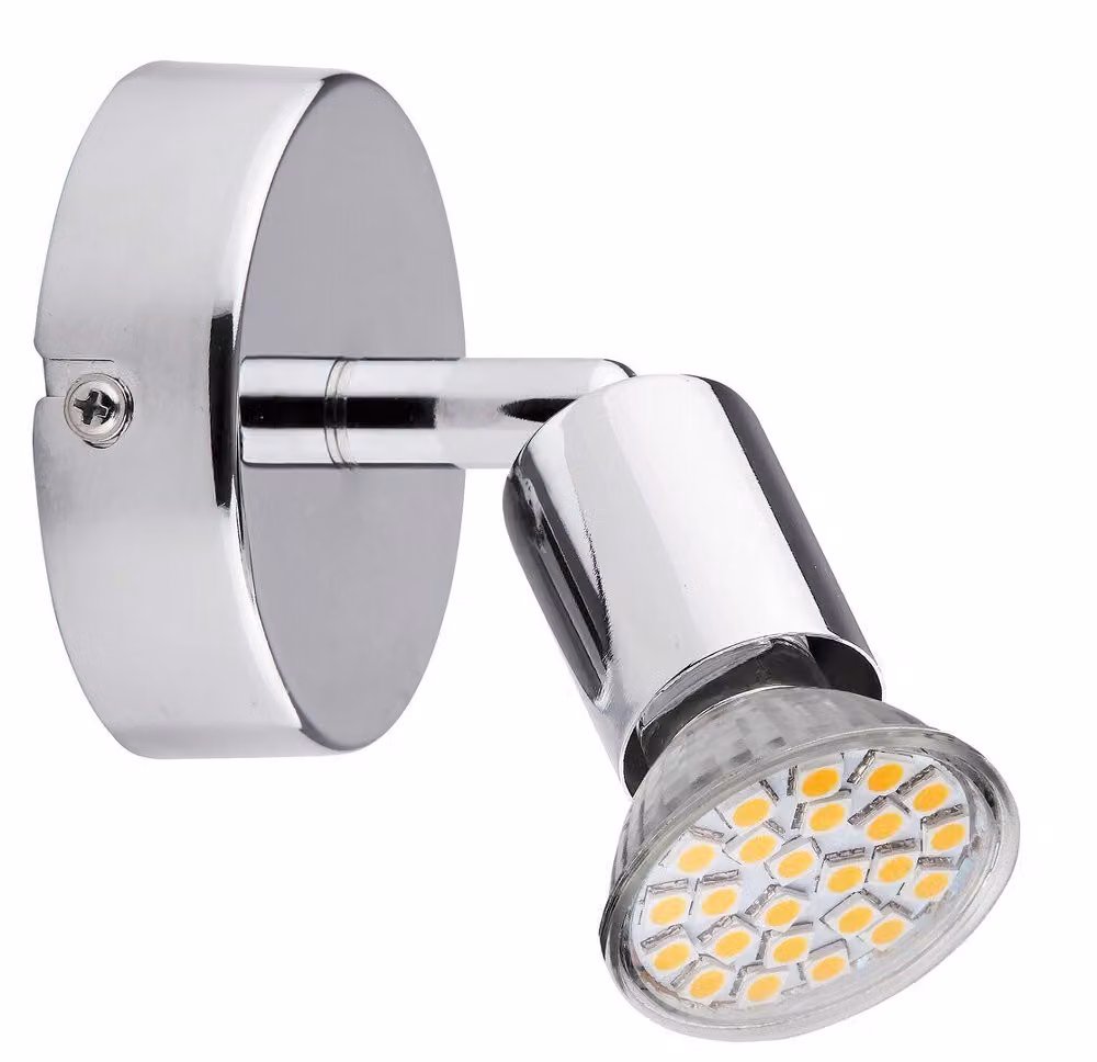 Rabalux 6986 Faretto da soffitto 1 punto Norton LED, GU10, 3 W, 3000 K, 250 lm, argento, bianco caldo, moderno
