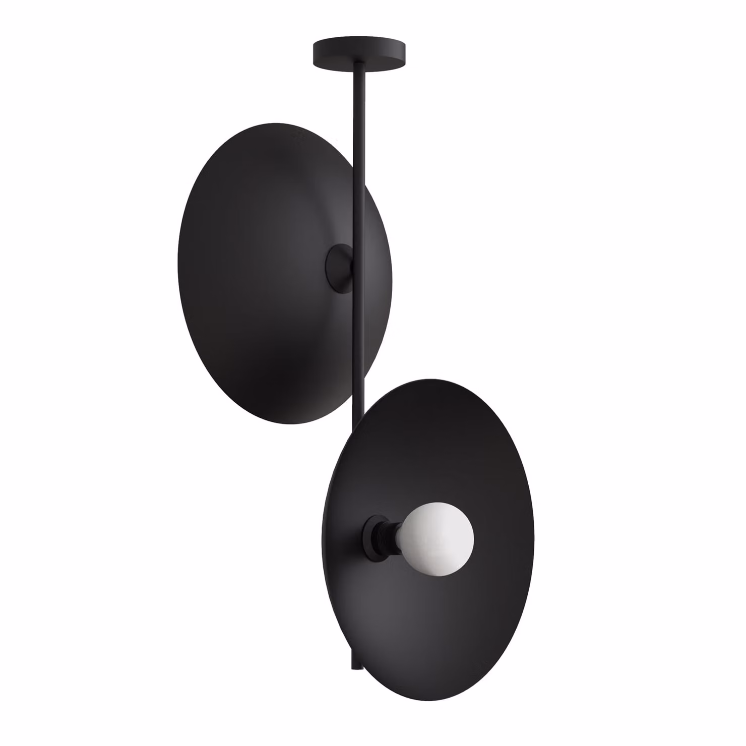 Lampada Da Soffitto Cassini Monocolore Opaca A 2 Luci