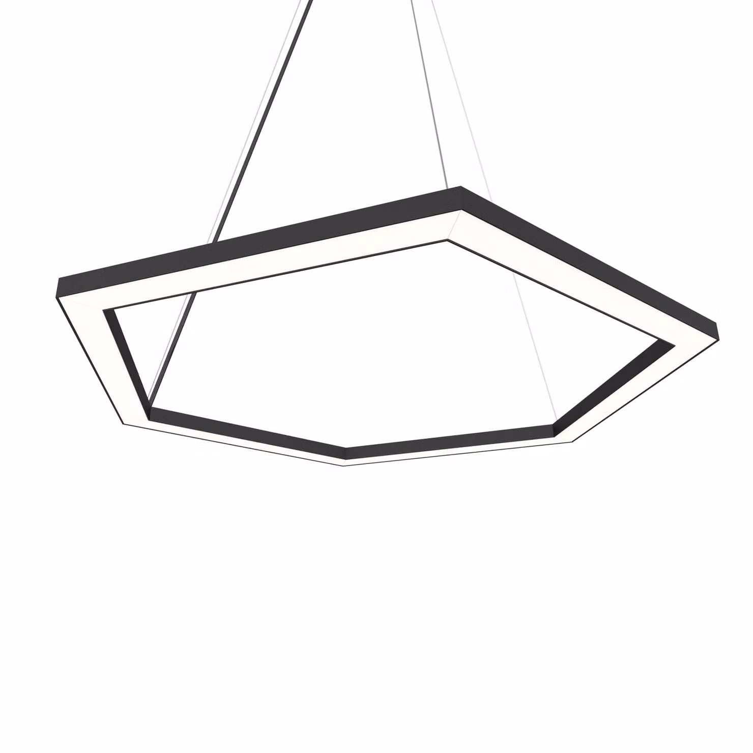 Lampada A Sospensione Esagono D60 Monocolore Opaca