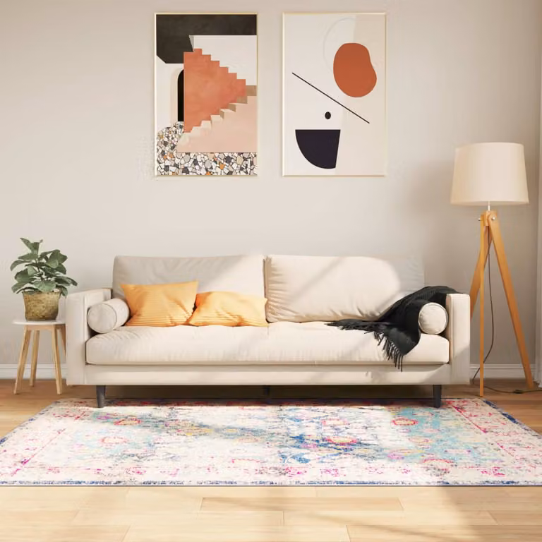 vidaXL Tappeto Moderno Orientale Multicolore Lavabile in Poliestere L: 120 cm, P: 180 cm