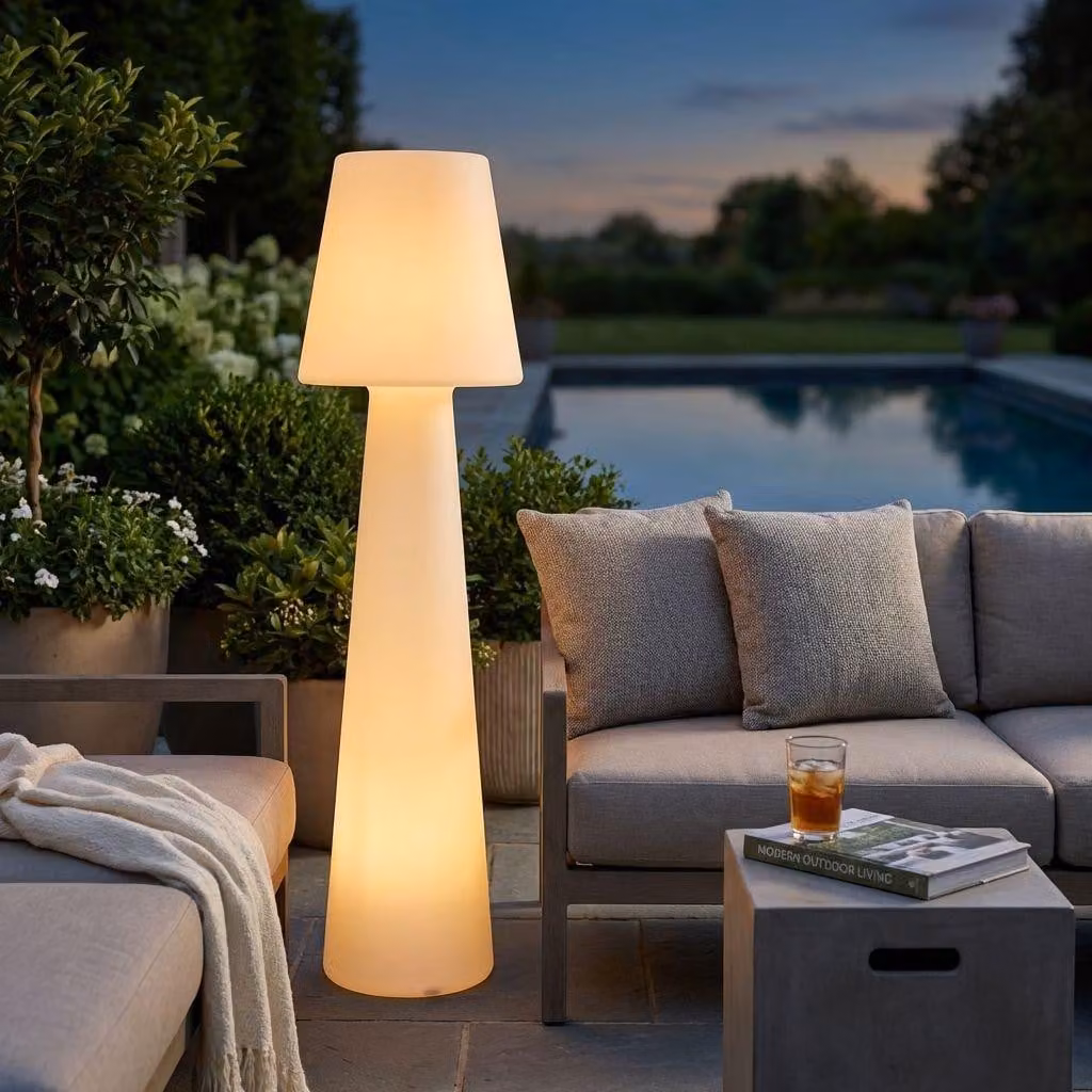 Milani Home - lampada luminosa da esterno decorativa, diametro 40 x 152 cm, per giardino terrazzo e bordo piscina