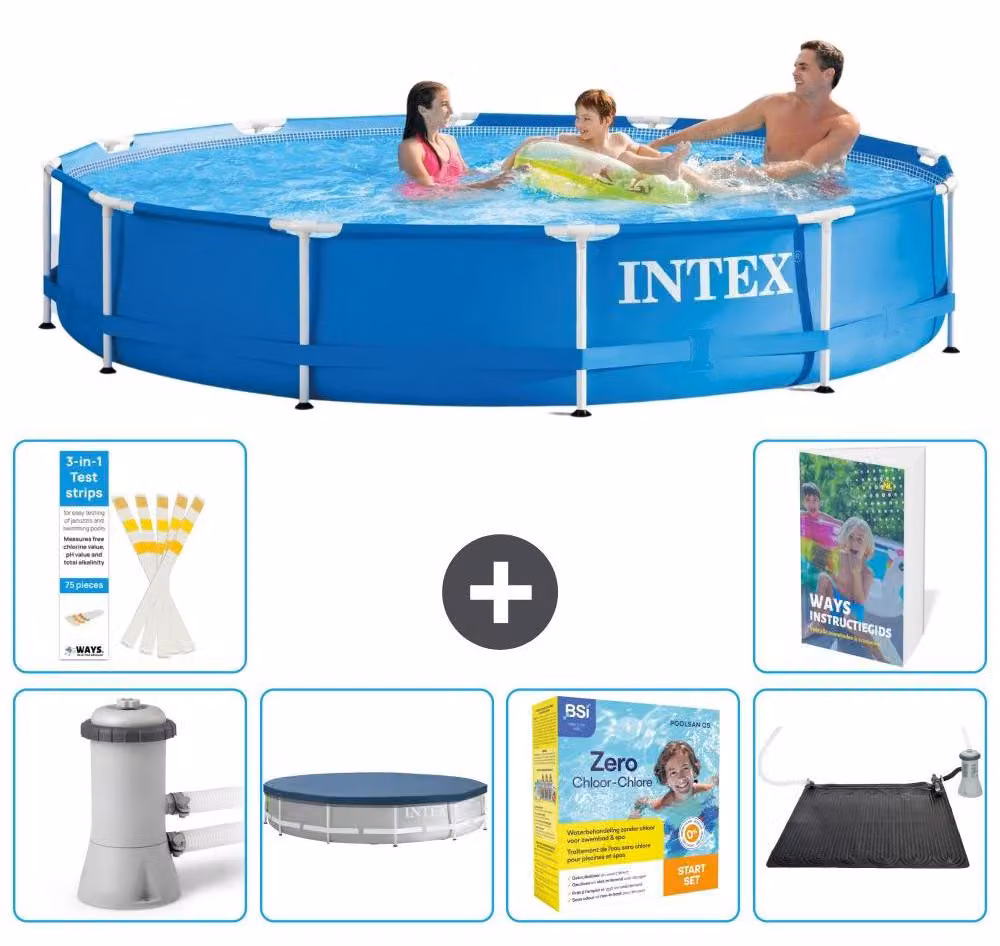 Piscina fuori terra a struttura - 366x76 cm - composta da 5 parti - modello S234