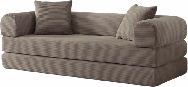 Divano Tatami modulare e pieghevole in velluto con schiuma fredda, divano letto singolo per soggiorno e camera da letto