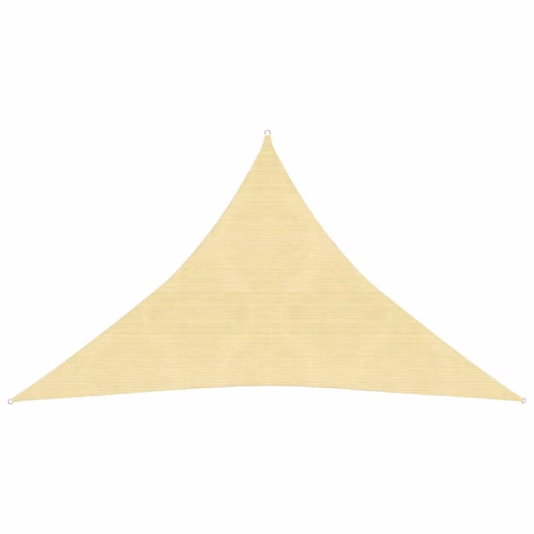 The Living Store Tenda da sole 160 g/m² Beige 2,5x2,5x3,5 m HDPE