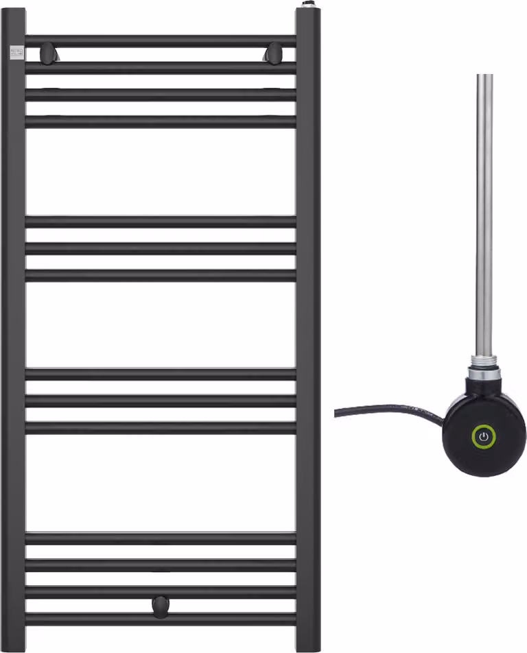 Granitan - Radiatore da bagno - Scaldasalviette - 100x50 cm - Nero - Elettrico - Scaldasalviette - PUERTO