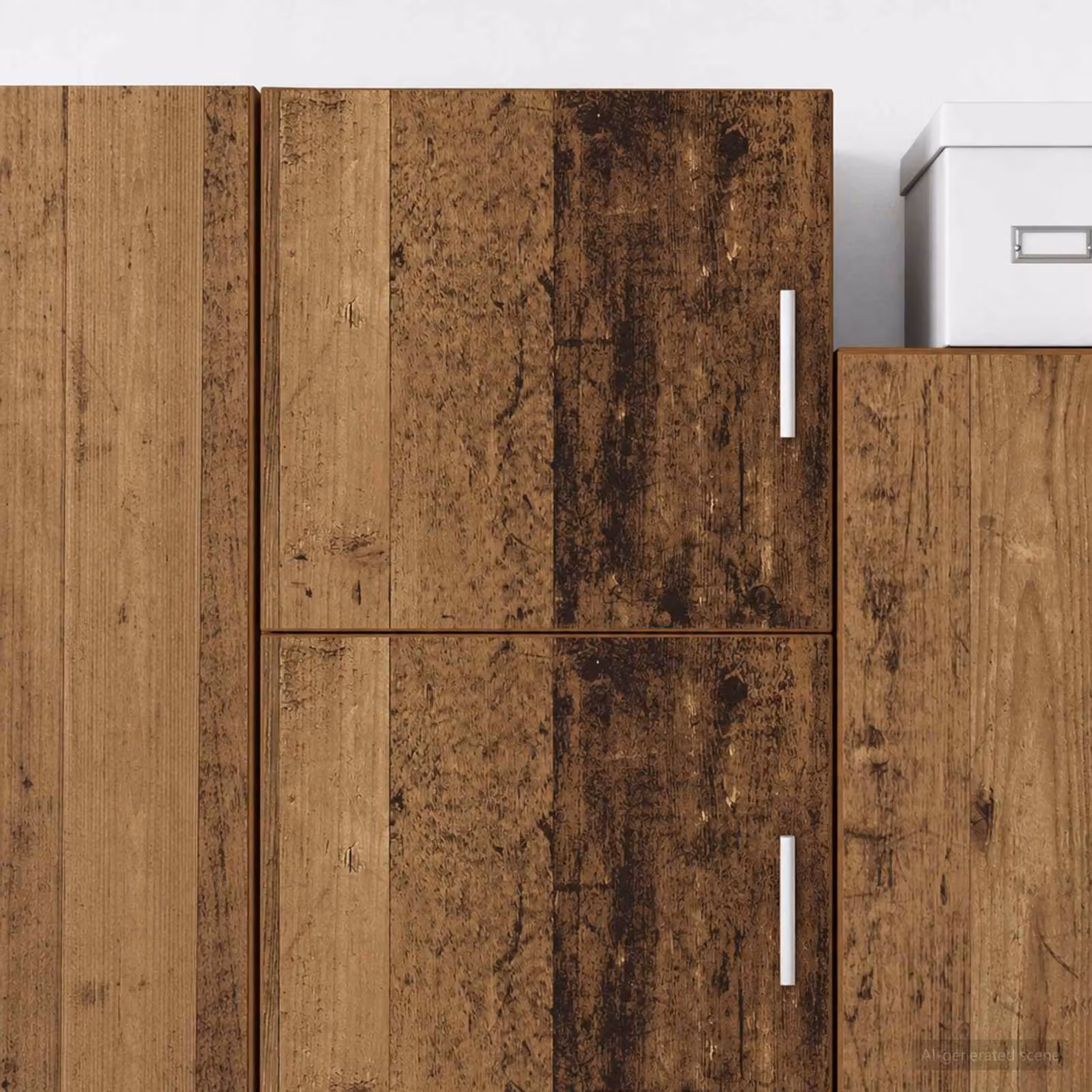 Armadietto a muro vidaXL in legno marrone con ante a battente, L 40 cm x P 40 cm x H 42,5 cm