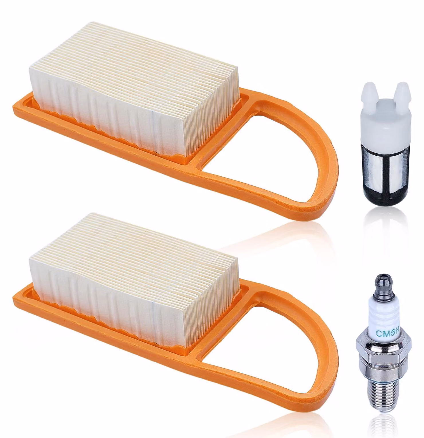 Kit filtro dell'aria per soffiatore a foglie, comprensivo di filtro in tessuto e candela