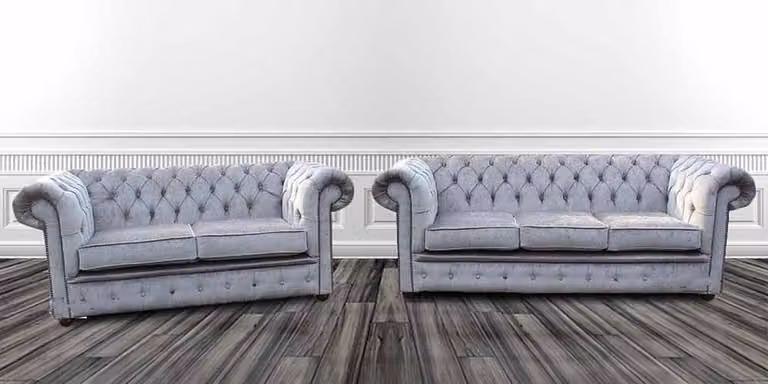 Design Polster Sofa Couch Sitz Lounge Club Garnitur Chesterfield Sofagarnitur