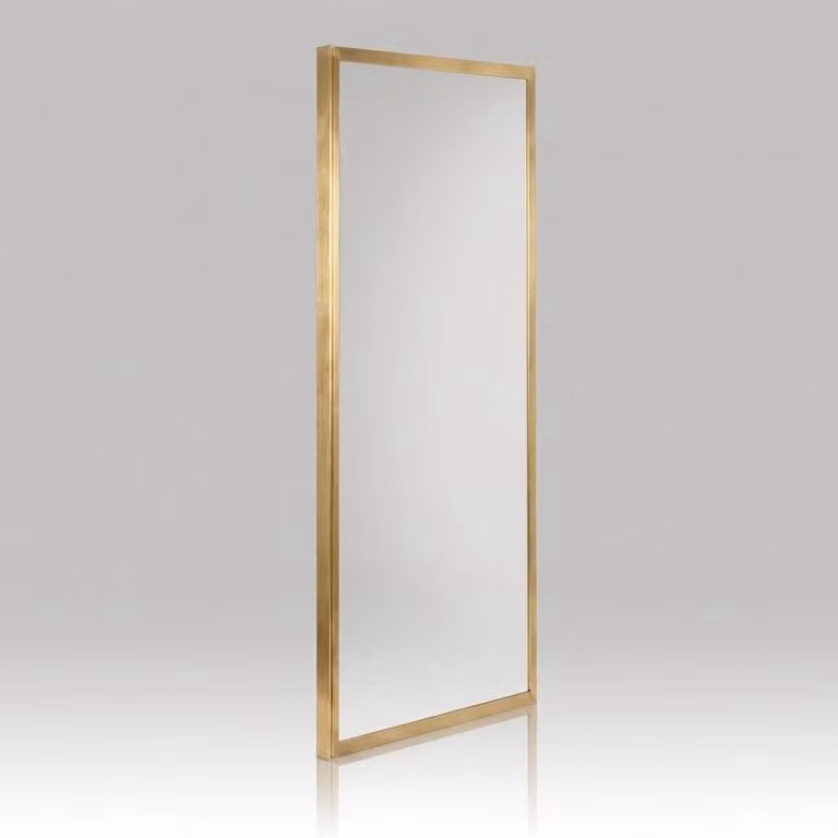 Parete fissa doccia 70x190 cm vetro trasparente profili oro spazzolato | City