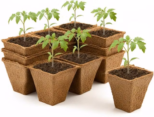 Set di 120 vasi in legno Zendea color marrone per orto e giardino ornamentale