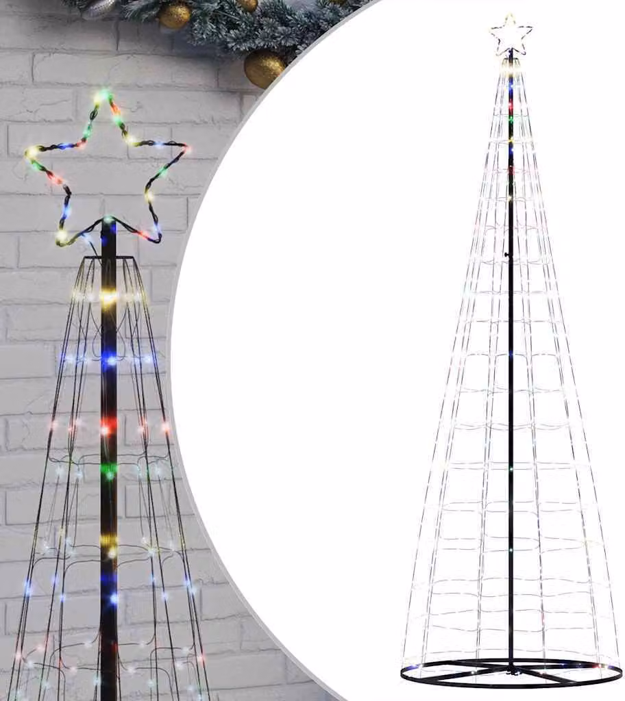 Albero di Natale a LED 550 LED Multicolore 304 cm