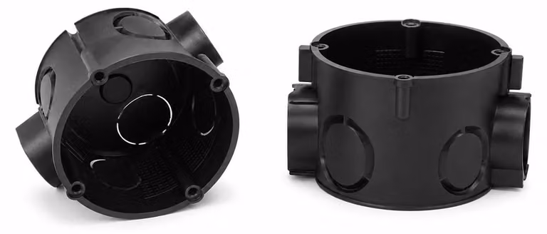 Scatola di derivazione da incasso, diametro 60 mm, scatola per dispositivi con presa M25, profondità 41 mm, confezione da 20 pezzi