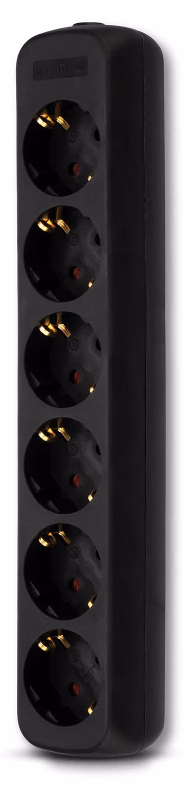 REV 0512391555, Interno, Nero, 6 prese di corrente, 250 V, 50 Hz, 3500 W