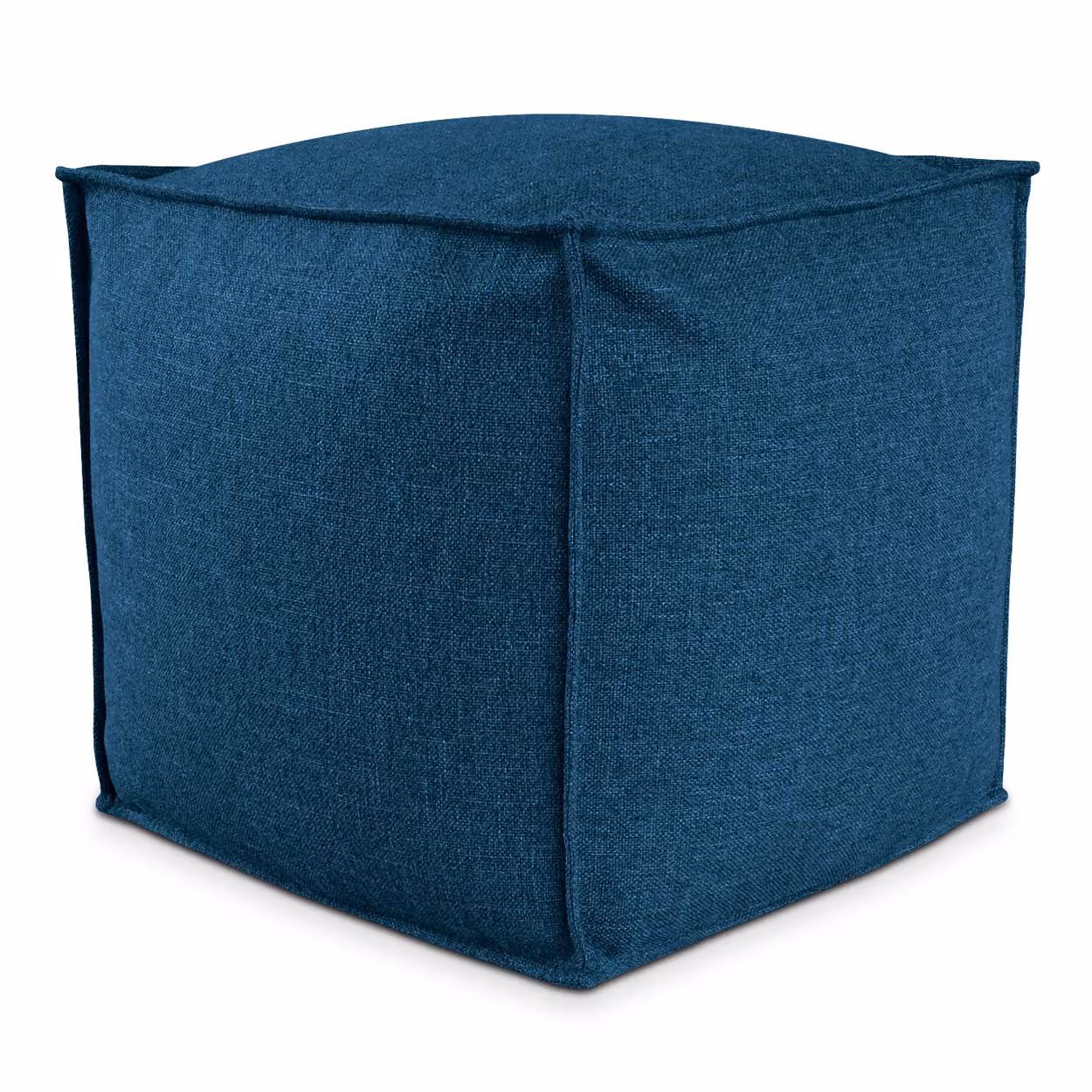 POUF QUADRATO PIUMA 80x80 cm Blu