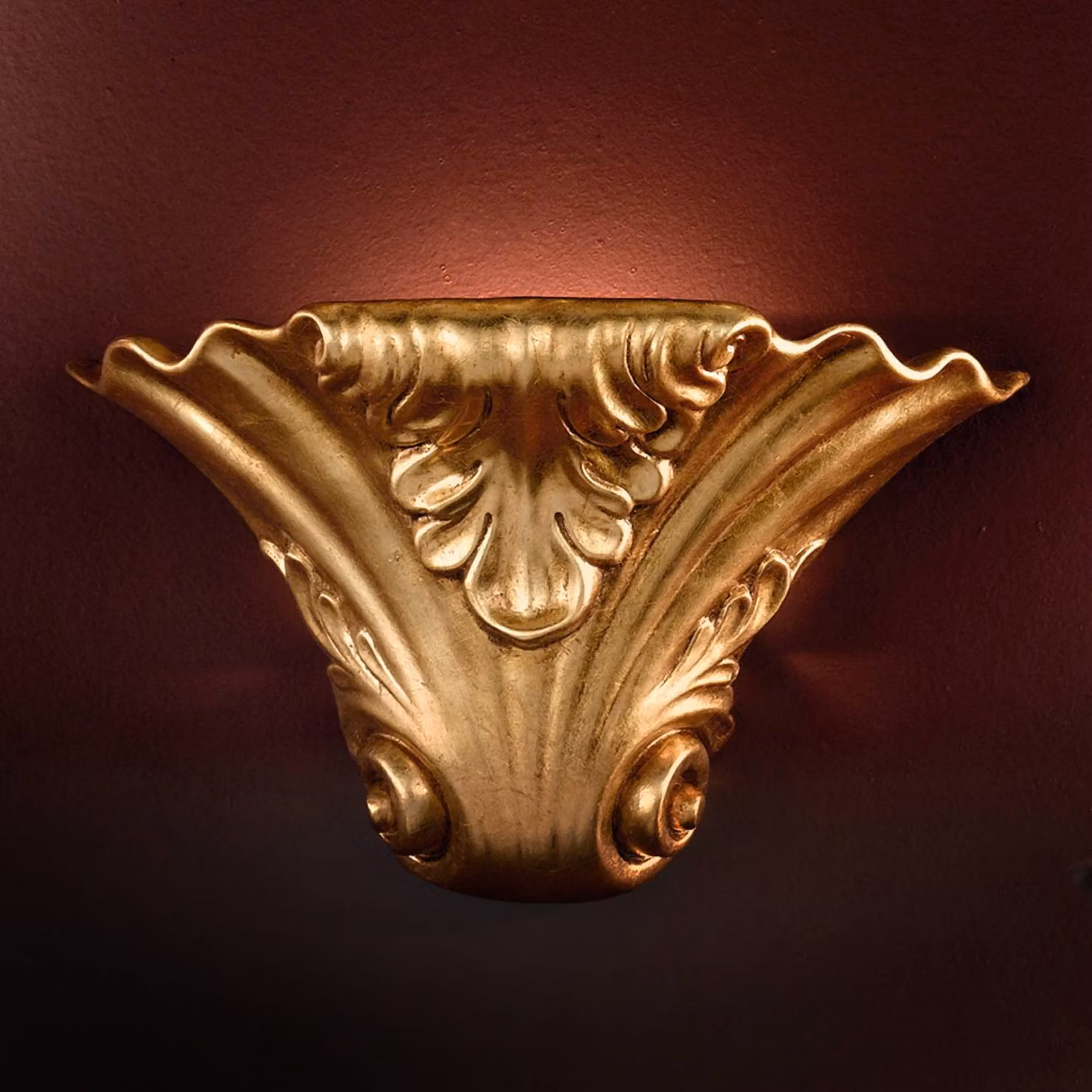 ORION Applique da parete TASCA, dimmerabile, Ottone / Oro, Soggiorno / Sala da pranzo, Ceramica, Moderno, Applique