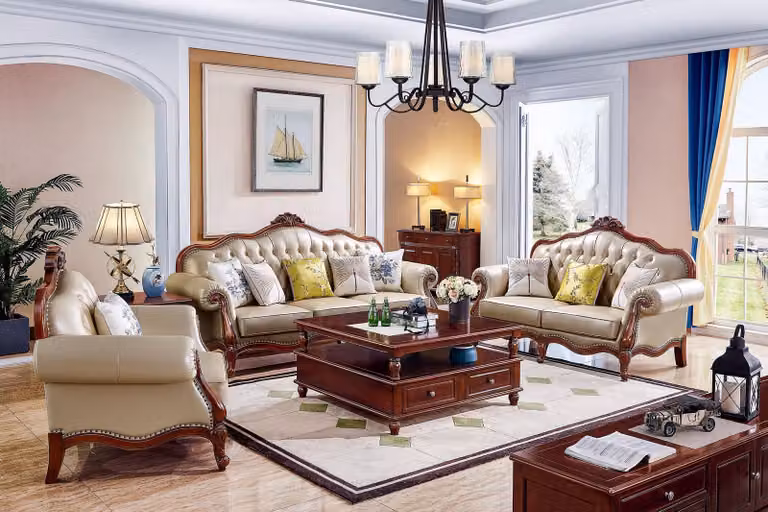 Klassischer Tische Holz Couchtische Tisch Wohnzimmer Couchtisch Möbel Design