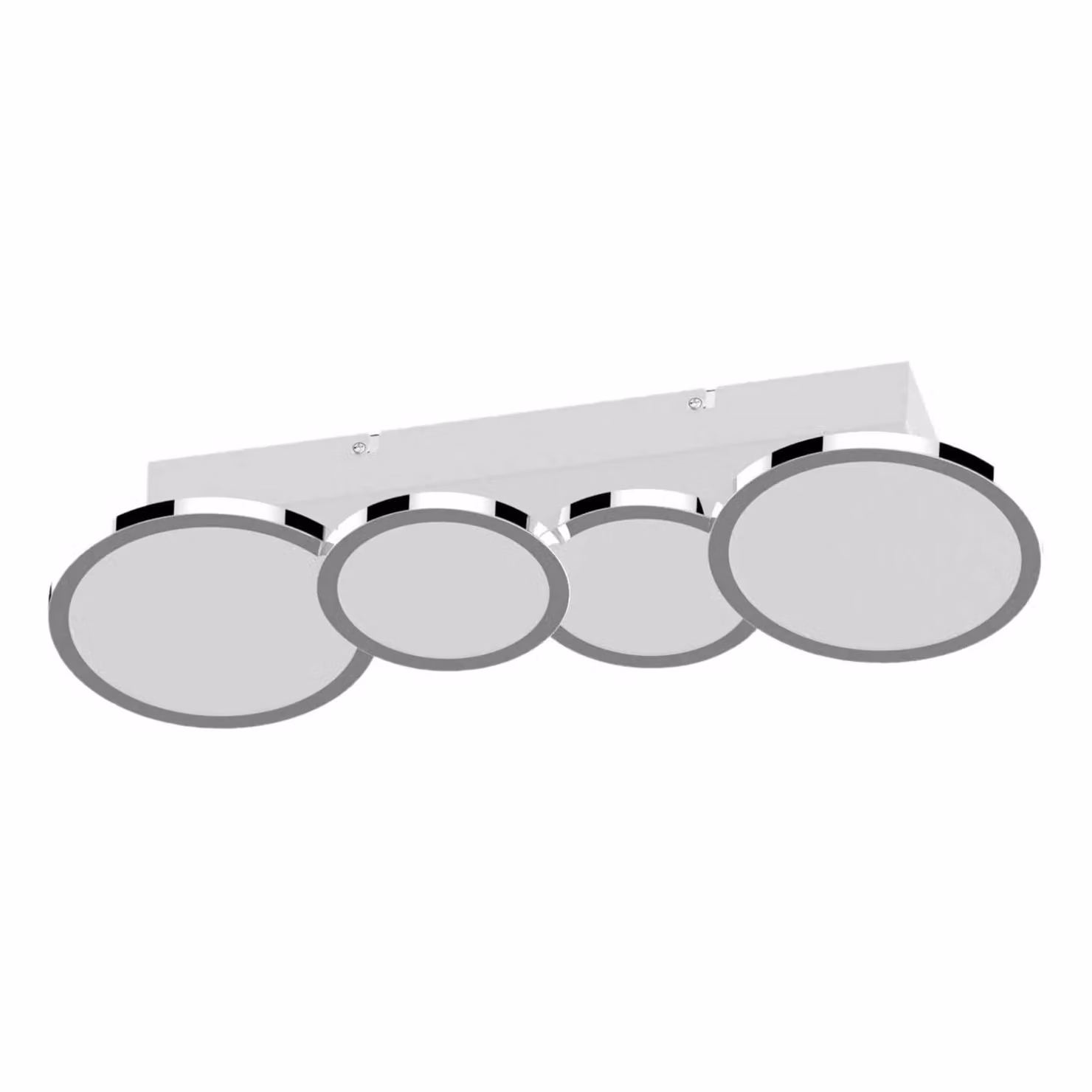 LIGHTME Plafoniera Aqua, Cromo / Argento, Bagno, Alluminio, Moderno, Plafoniera