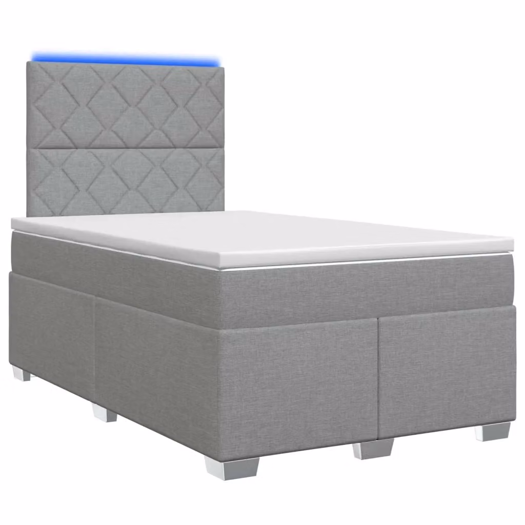 Letto box spring con materasso vidaXL in tessuto multicolore con base a sollevamento, illuminazione sottostante e porta USB, L/P: 120 x 200 cm – 2