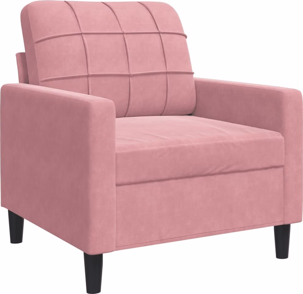 Poltrona Rosa 60 cm Velluto