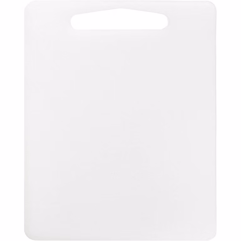 Tagliere rettangolare con scanalatura e manico Gusto Casa in plastica bianca L: 45 cm, P: 30 cm