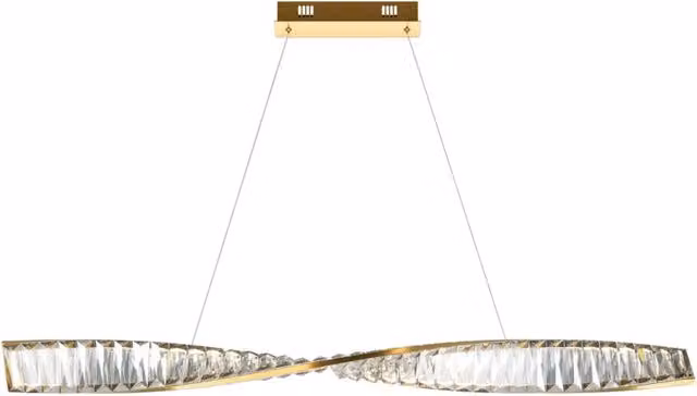 Maytoni Lampadario moderno Krone 1 luce LED integrato ottone metallo cristallo