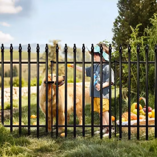 Recinzione da giardino - Recinzione decorativa per aiuole - 106 cm di altezza, 76 cm di larghezza, 3,8 m di lunghezza