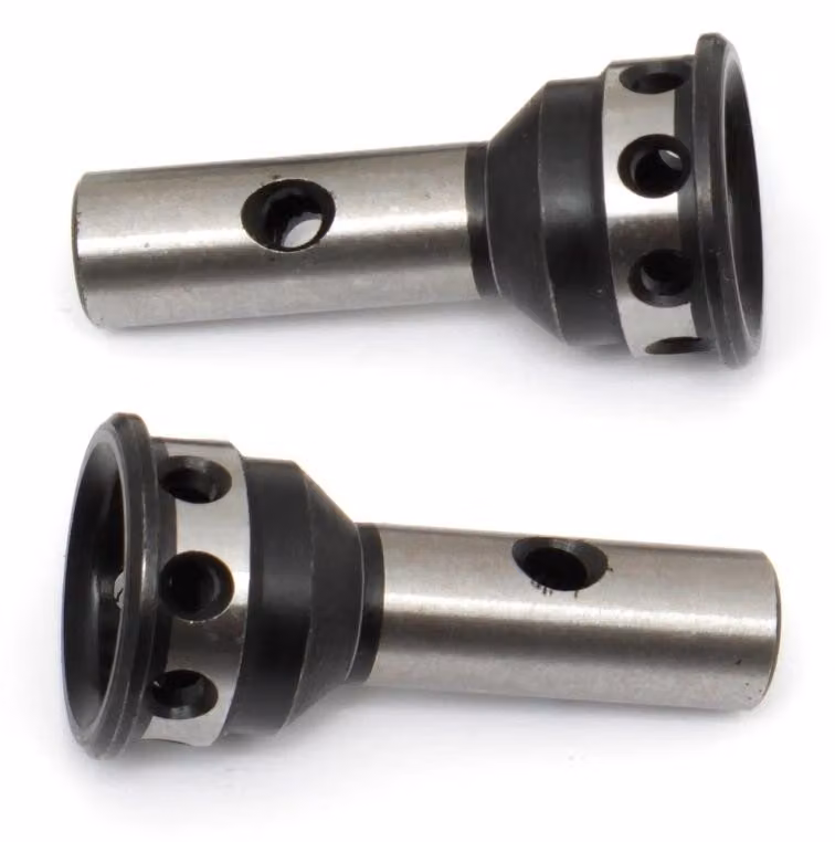Assi in acciaio per ammortizzatore RC8B3, 2 pezzi.