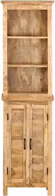Libreria 50x30x180 cm in Legno Massello di Mango 247329