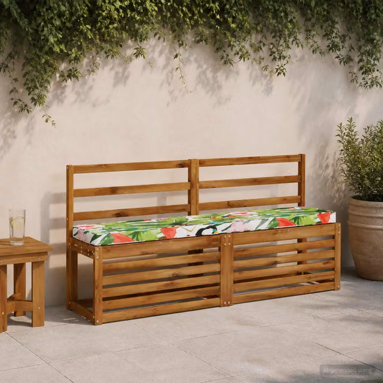 Cuscino per Panchina vidaXL Multicolore in Poliestere con Rivestimento Lavabile e Resistente ai Raggi UV