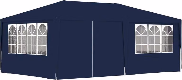 Gazebo Professionale con Pareti 4x6 m Blu 90 g/m²