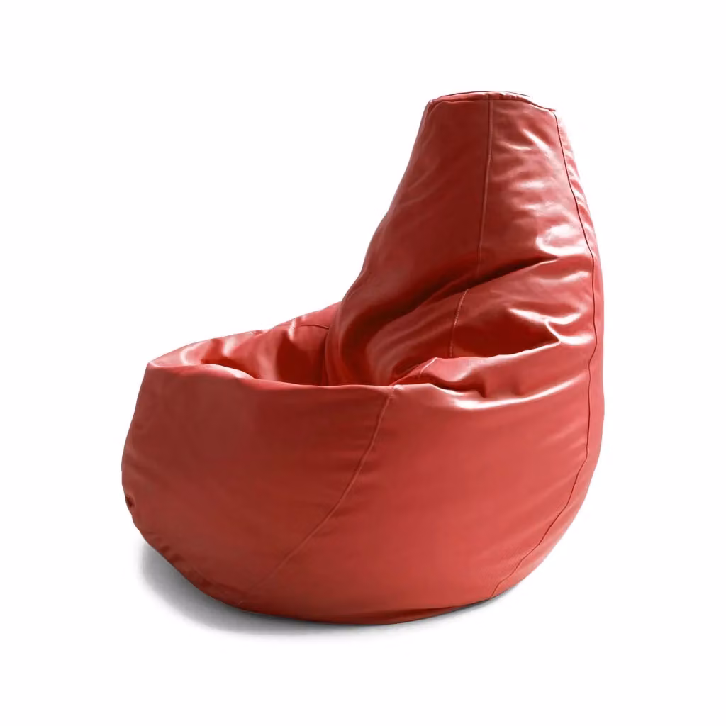 Pouf Asino Talamo Italia in ecopelle Rosso L: 70 cm, P: 70 cm, H: 110 cm – 2