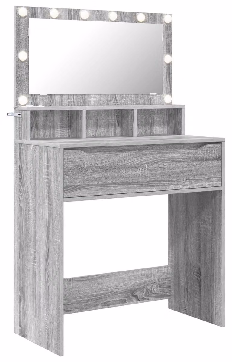 Tavoli da Trucco per Camera da Letto con cassetto Grigio Sonoma