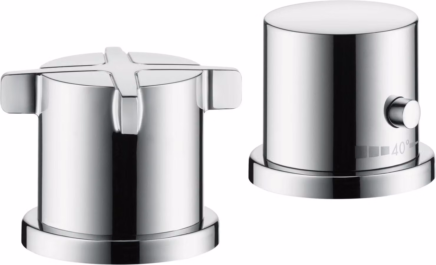 hansgrohe Corps de base pour robinetterie de baignoire 2 trous avec thermostat, 13550180, 13550180