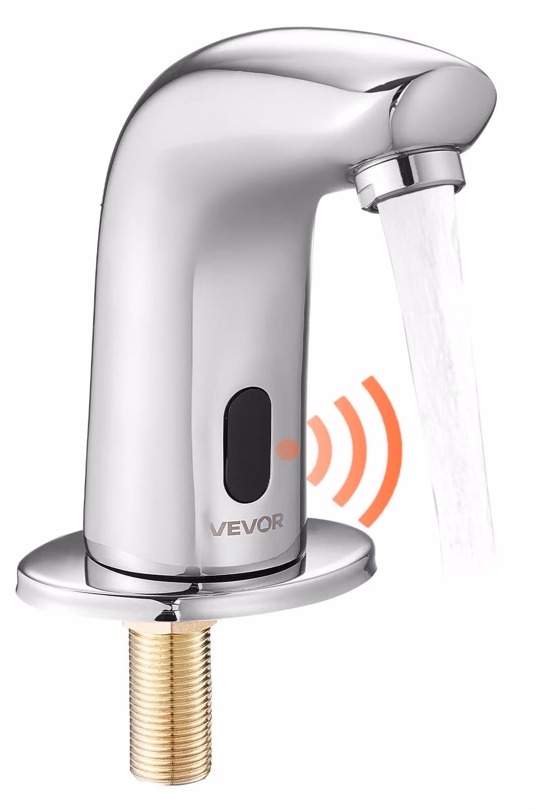 Rubinetto per lavabo senza contatto, con sensore, cromato, 9,5 mm