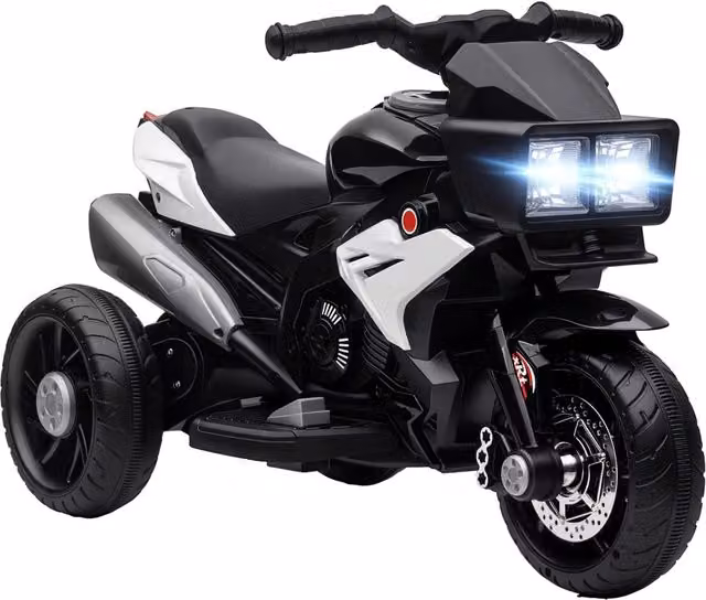 Moto Elettrica per Bambini Xylo con Luci e Musica, Colore Nero