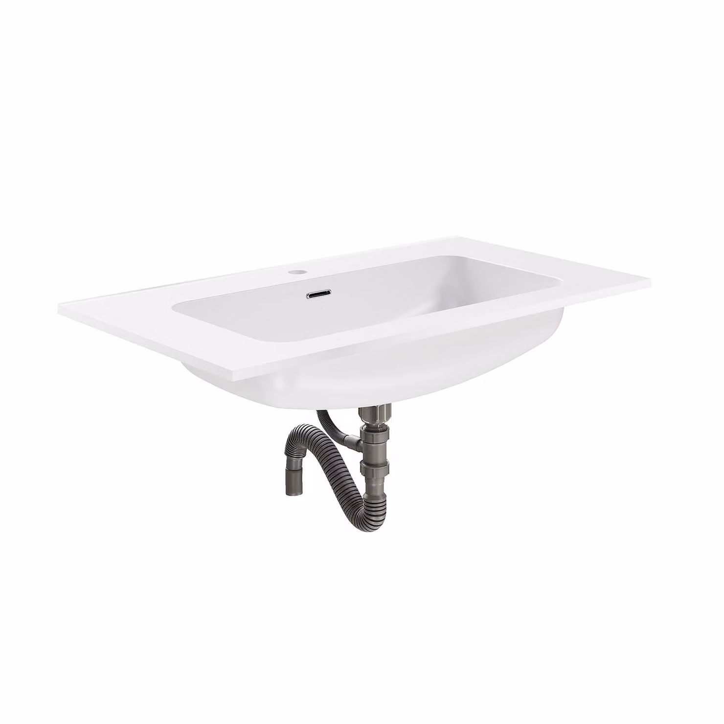 SONNI, lavabo bianco, 90 x 50 x 18 cm