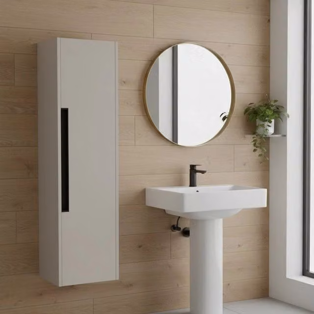 Colonna bagno sospesa Modular colore cashmere 35x30x120H