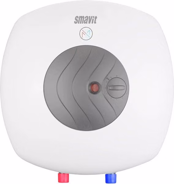 Scaldino da appoggio Smazit in acciaio inox con serbatoio smaltato e display, colore bianco, capacità 10 l