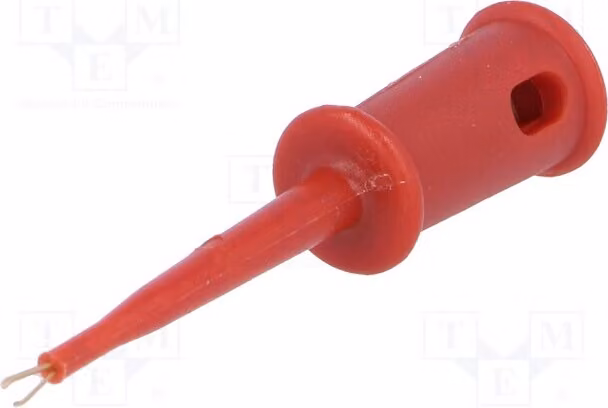 1 x Pinza di misura, serie 3A, portata massima: 1,27 mm, 60 VDC, ganasce rosse