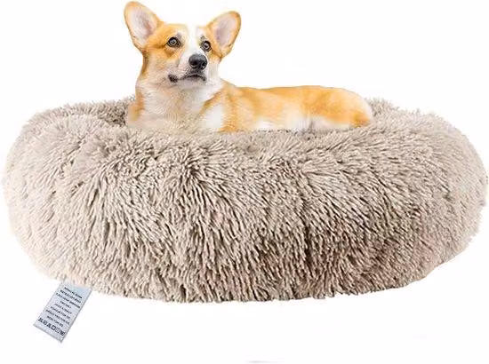 Ampio e comodo lettino per cani e gatti, ideale per il relax: rivestimento in peluche lavabile con morbido strato in pile e base antiscivolo, dal design ergonomico.