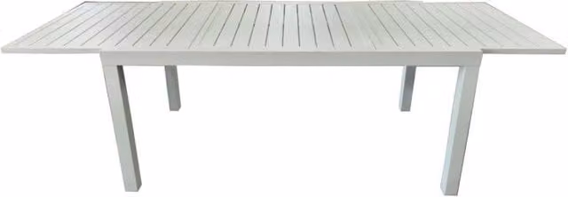 Tavolo Alluminio Allungabile Cardiff Bianco Cm 160/240xw90xh73