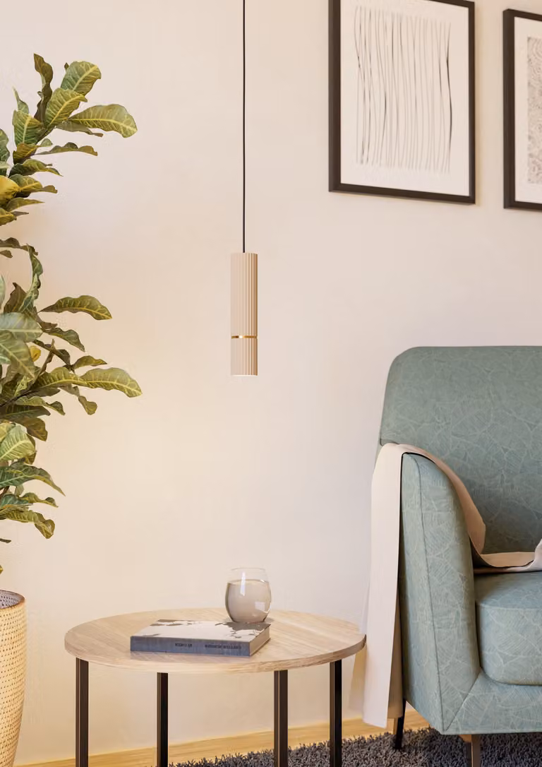 Lampadario Eglo 901151 CAMINIA GU10 5 W colore sabbia