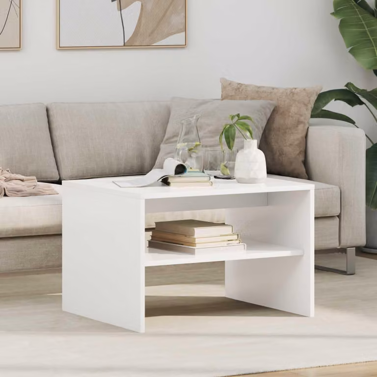 Maison Exclusive - Tavolino bianco 60 x 50 x 40 cm Materiale ligneo