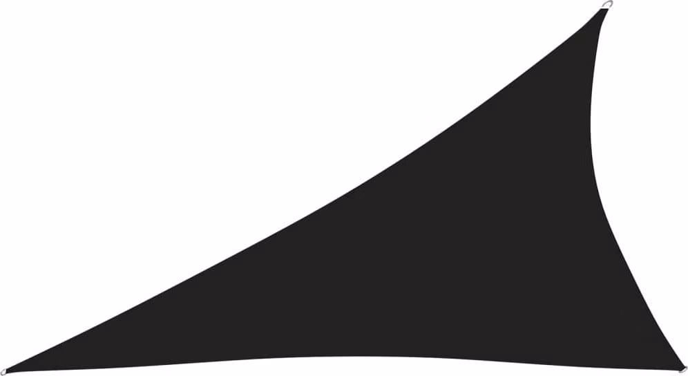 Parasole a Vela Oxford Triangolare 3x4x5 m Nero