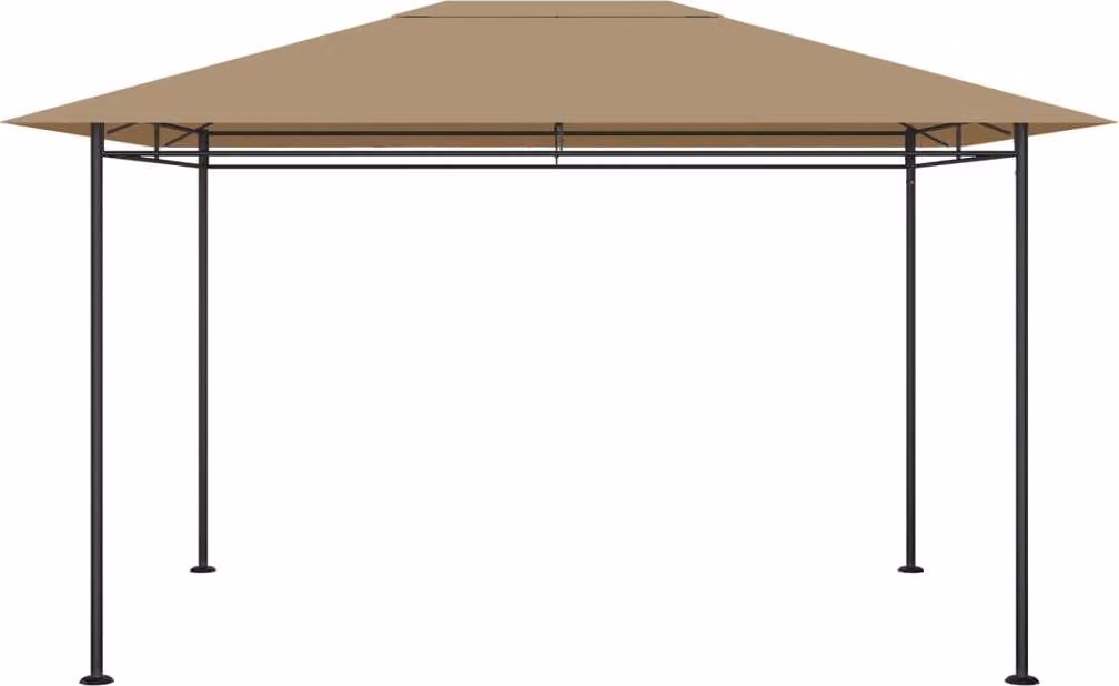 Gazebo 384x281x270 cm Grigio Talpa 180 g/m²