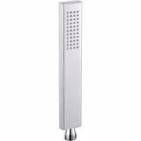 Soffione doccia zincato per il bagno - Testina di ricambio destra per soffioni doccia - Soffione doccia con attacco G1/2" adatto alla maggior parte dei tubi flessibili - Dimensioni: 22 x 3,5 x 1,5 cm
